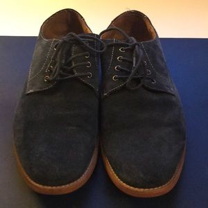 Aldo blue suede and tan leather dress shoes